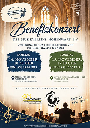 Plakat fürs Benefizkonzert