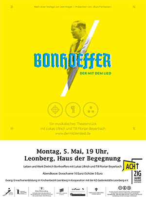 Plakat für Bonhoeffer Theaterstück