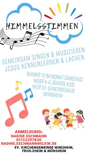 Plakat für die Himmelsstimmen