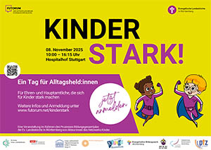 Plakat für Kinderstark Tag