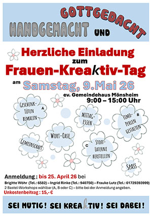 Einladung zum Kreativtag