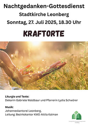 Plakat für den Nachtgedanken-Gottesdienst