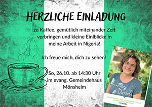 Plakat für den Missionsnachmittag