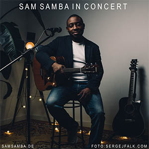 Plakat fürs Konzert mit Sam Samba