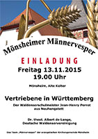 Flyer Männervesper