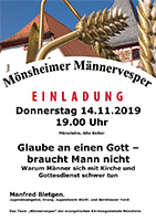 Flyer Männervesper